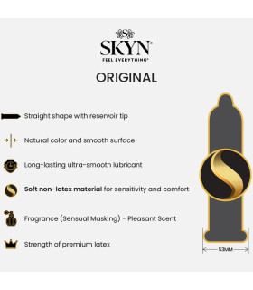 Презервативы SKYN Original безлатексные (полизопрен), 5 шт - No Taboo