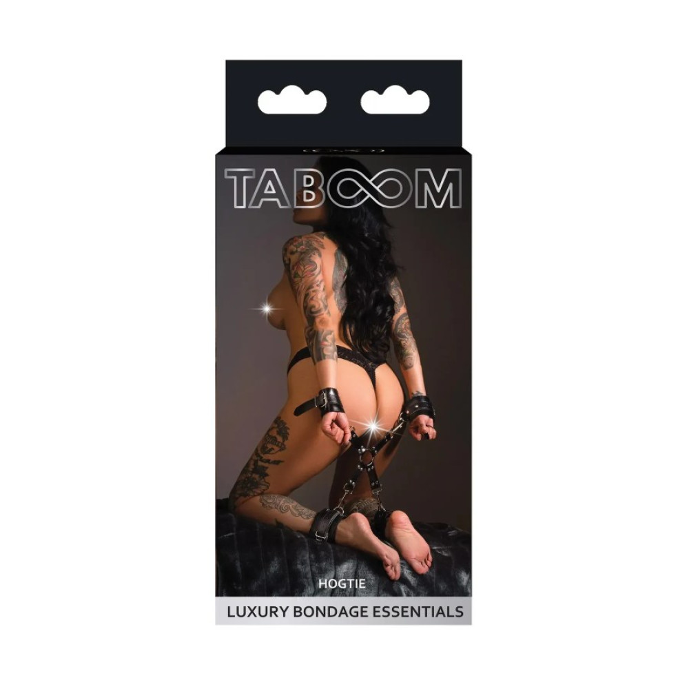 Крестовина для фиксации Taboom Hogtie черная , фото №0 — секс шоп Украина, NO TABOO