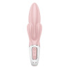 Вібратор-кролик Satisfyer Air Pump Bunny рожевий, 21 х 4 см фото №4 — секс іграшки: Україна, NO TABOO