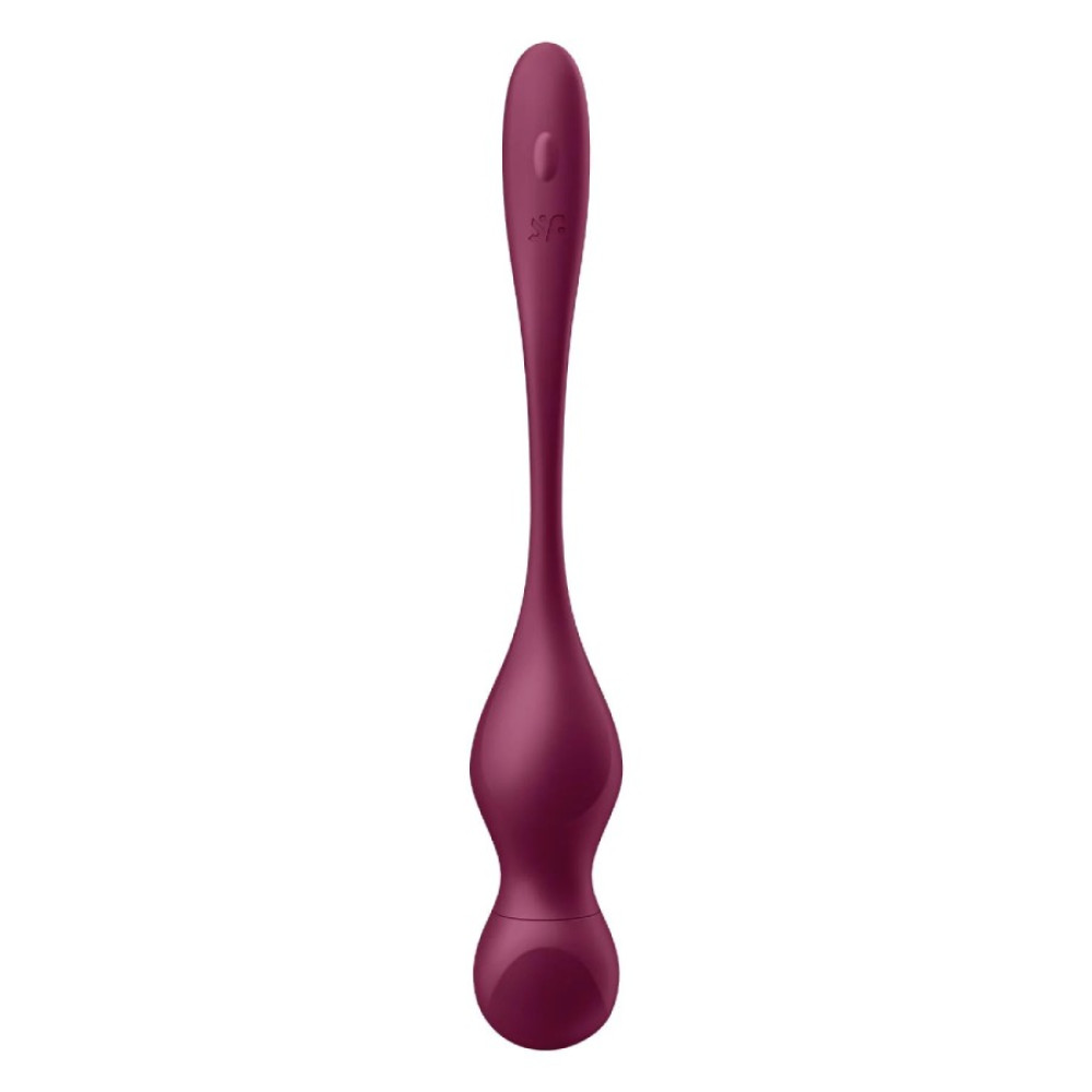 Вагинальные виброшарики Satisfyer Love Birds Vary с приложением и пультом, бордовые, 22.2 х 3.3 см фото №4 — секс игрушки: Украина, NO TABOO