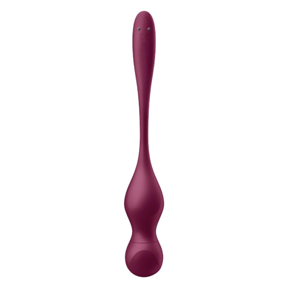 Вагинальные виброшарики Satisfyer Love Birds Vary с приложением и пультом, бордовые, 22.2 х 3.3 см фото №5 — секс игрушки: Украина, NO TABOO