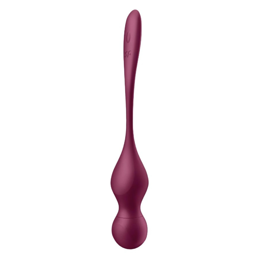 Вагинальные виброшарики Satisfyer Love Birds Vary с приложением и пультом, бордовые, 22.2 х 3.3 см фото №7 — секс игрушки: Украина, NO TABOO