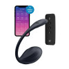 Вибратор в трусики Satisfyer Ribbed Petal с приложением и пультом, черный, 23.5 х 3.8 см фото №1 — секс игрушки: Украина, NO TABOO