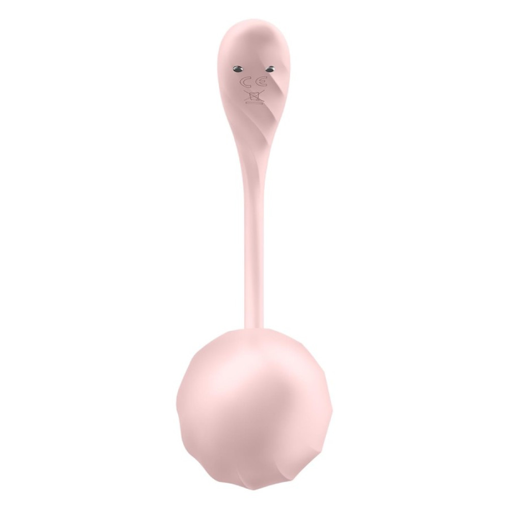 Вибратор в трусики Satisfyer Ribbed Petal с приложением и пультом, розовый, 23.5 х 3.8 см фото №7 — секс игрушки: Украина, NO TABOO