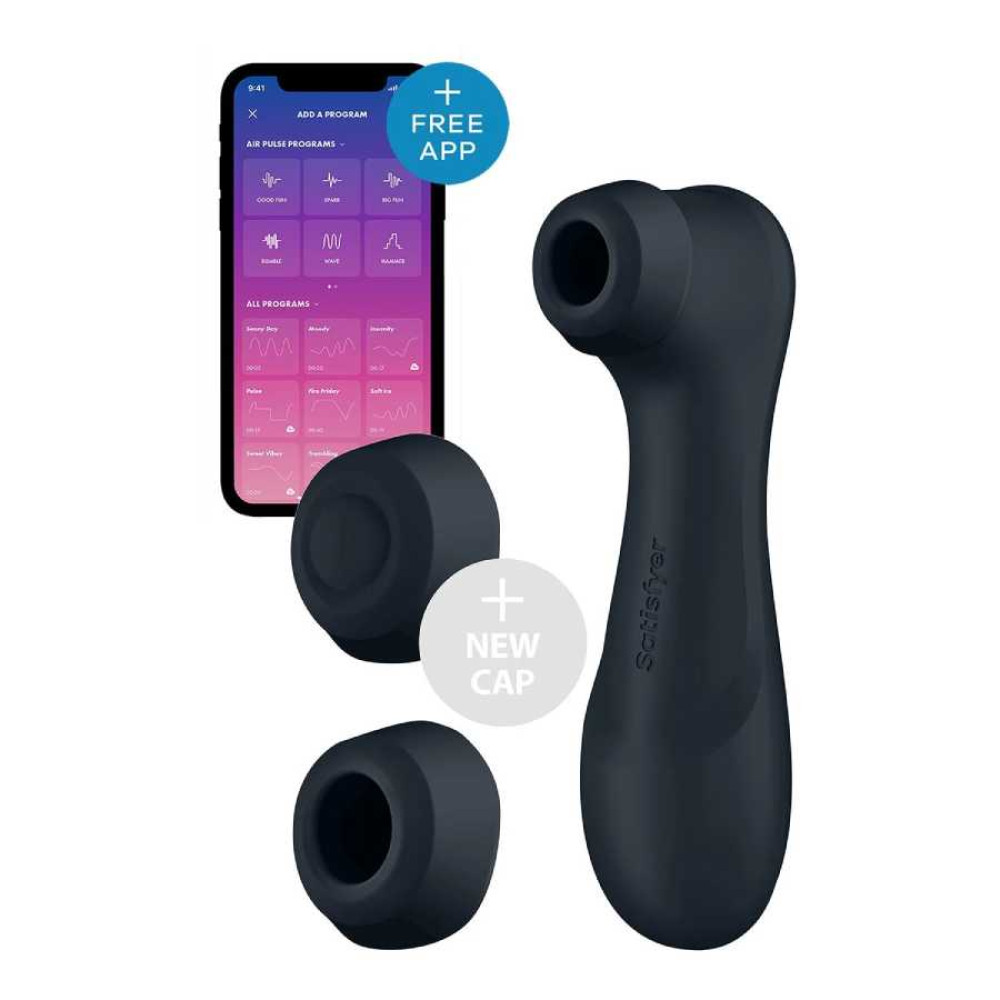 Вибратор Satisfyer Pro 2 Liquid Air з приложением, черный, 16.4 см фото №0 — секс игрушки: Украина, NO TABOO