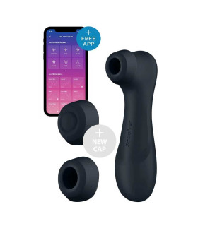Вибратор Satisfyer Pro 2 Liquid Air з приложением, черный, 16.4 см - No Taboo