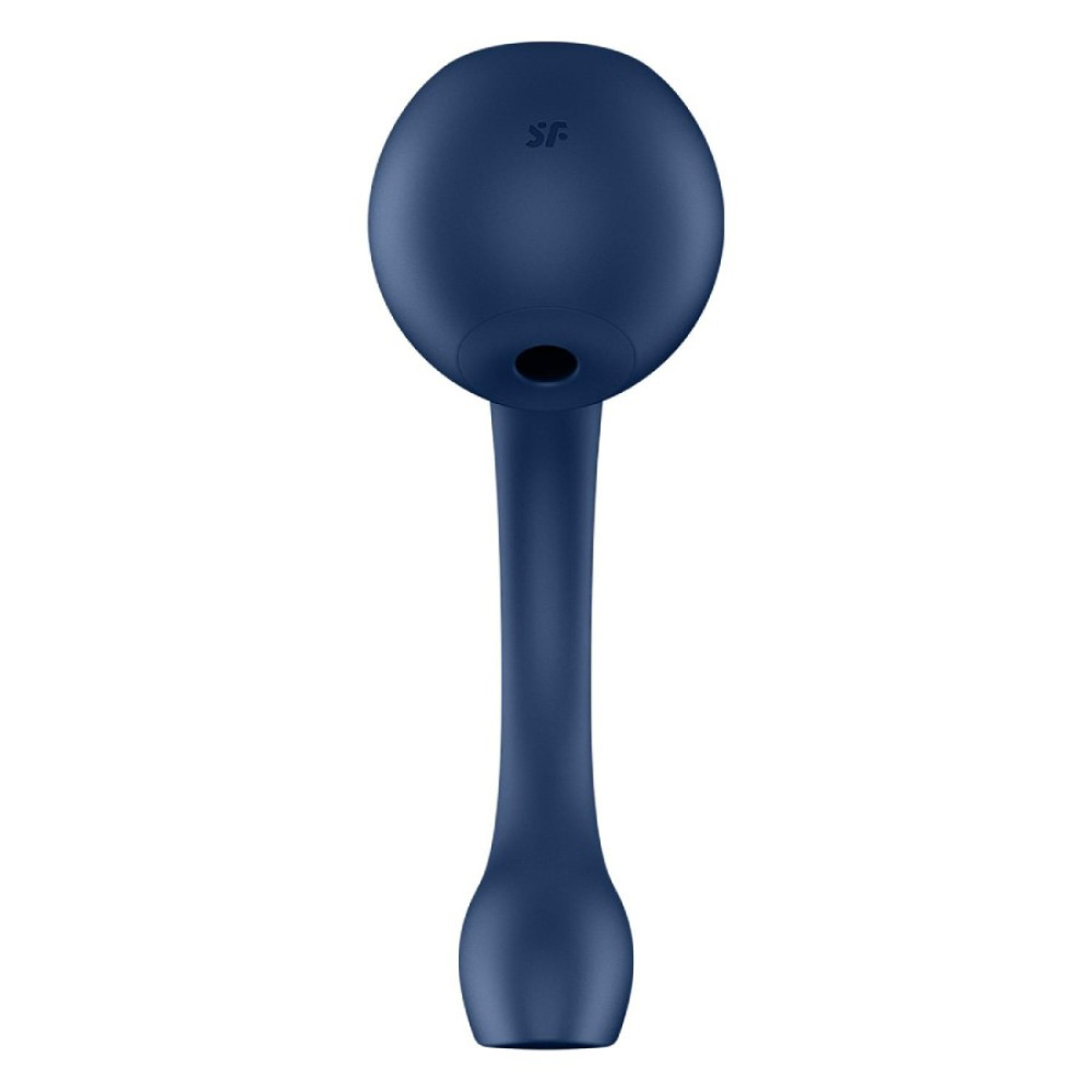 Вибратор для точки Satisfyer G и клитора Pro+ Wave 4 с приложением, голубой, 26.5 х 4.1 см фото №4 — секс игрушки: Украина, NO TABOO