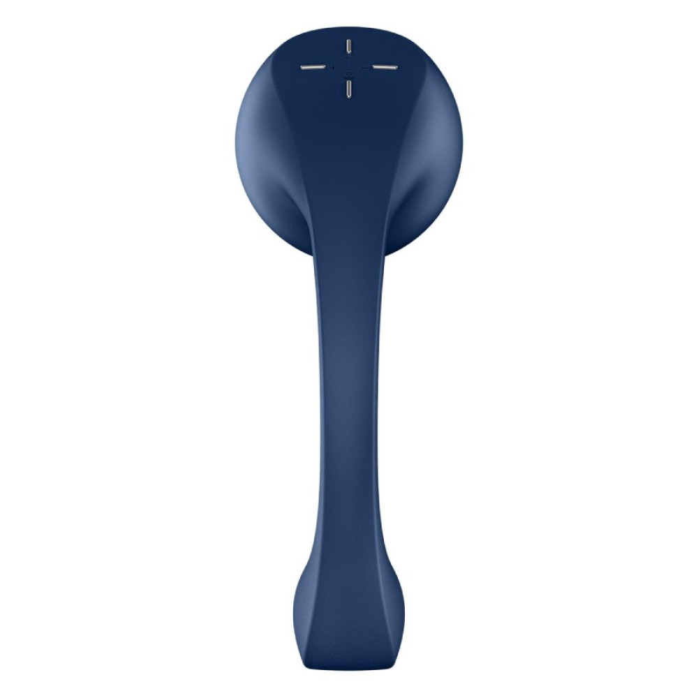 Вибратор для точки Satisfyer G и клитора Pro+ Wave 4 с приложением, голубой, 26.5 х 4.1 см фото №6 — секс игрушки: Украина, NO TABOO