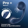 Вибратор для точки Satisfyer G и клитора Pro+ Wave 4 с приложением, голубой, 26.5 х 4.1 см фото №8 — секс игрушки: Украина, NO TABOO