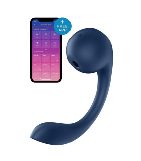Вібратор для точки G та клітора Satisfyer Pro+ Wave 4 з додатком, блакитний, 26.5 х 4.1 см - No Taboo