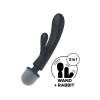 Вибратор-микрофон Satisfyer Triple Lover тройное действие, серый, 24 х 3.8 см фото №3 — секс игрушки: Украина, NO TABOO
