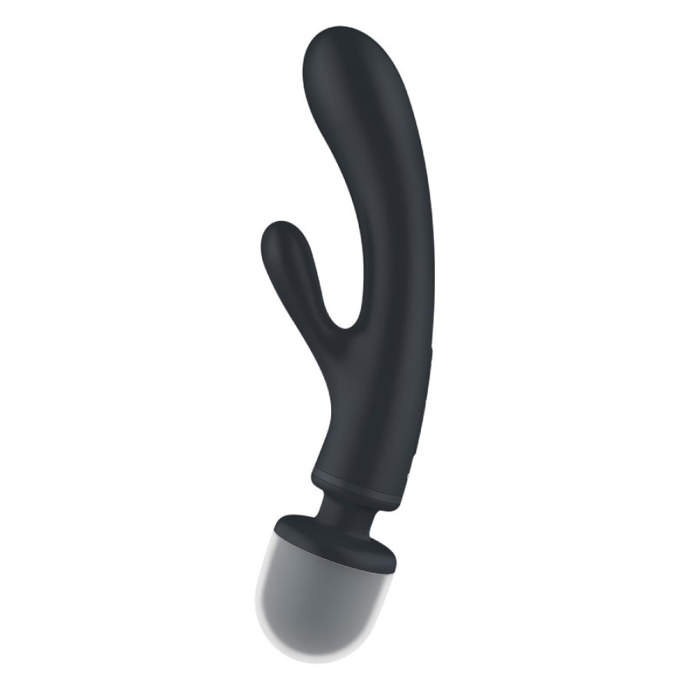 Вибратор-микрофон Satisfyer Triple Lover тройное действие, серый, 24 х 3.8 см фото №4 — секс игрушки: Украина, NO TABOO