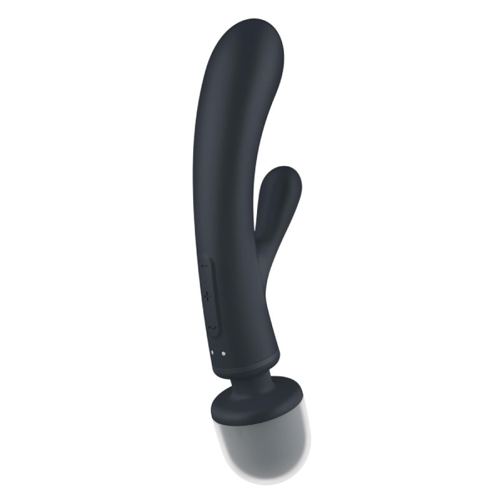 Вибратор-микрофон Satisfyer Triple Lover тройное действие, серый, 24 х 3.8 см фото №6 — секс игрушки: Украина, NO TABOO