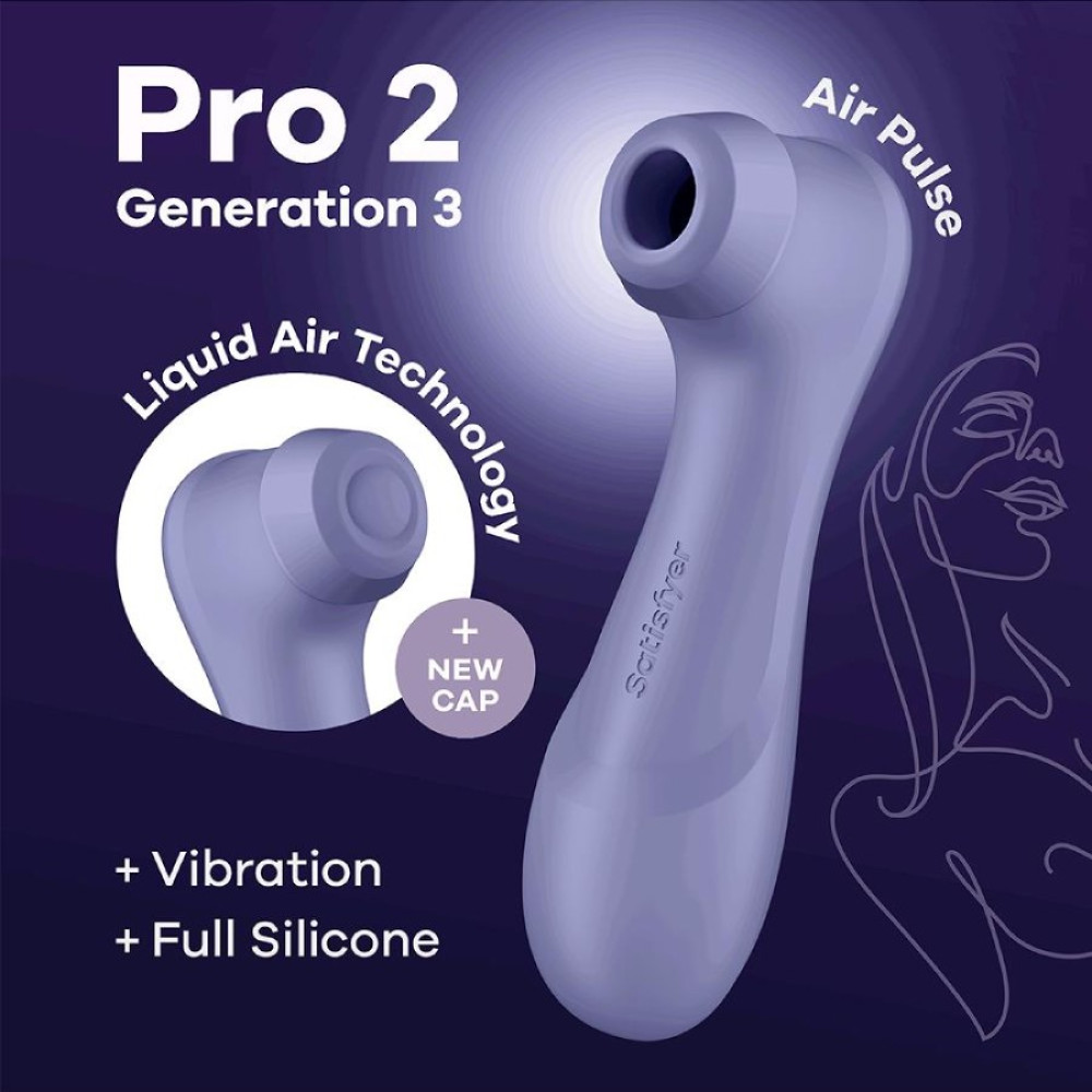 Вибратор Satisfyer Pro 2 с эффектом пульсации, фиолетовй, 16.4 х 6.5 см фото №6 — секс игрушки: Украина, NO TABOO