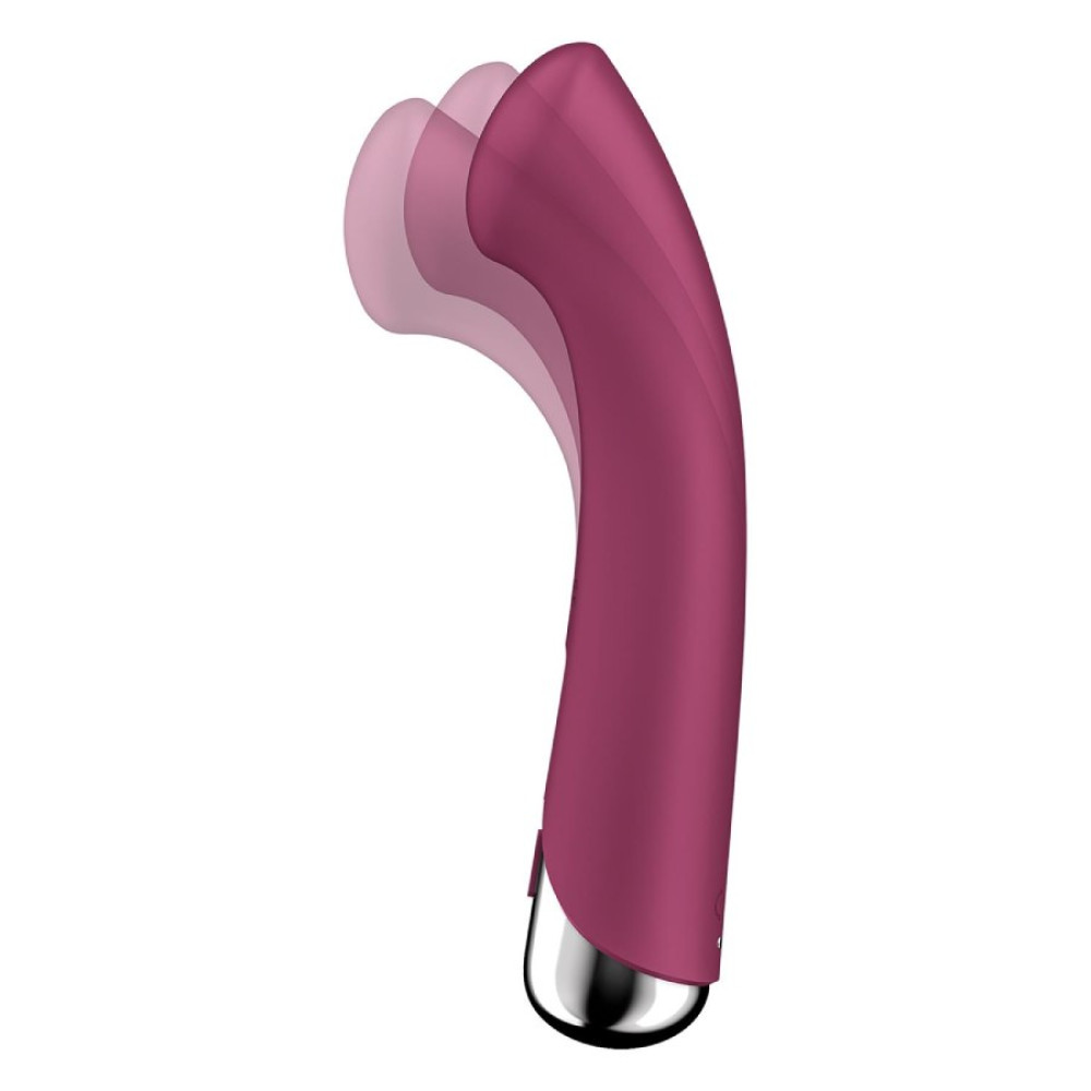 Вибратор для точки Satisfyer G Spinning G-Spot 1 с ротацией, красный, 16.5 х 3.5 см фото №5 — секс игрушки: Украина, NO TABOO