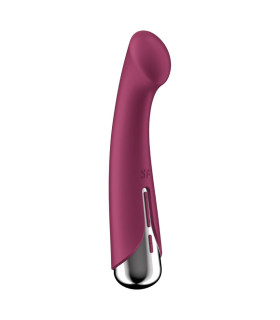 Вибратор для точки Satisfyer G Spinning G-Spot 1 с ротацией, красный, 16.5 х 3.5 см - No Taboo