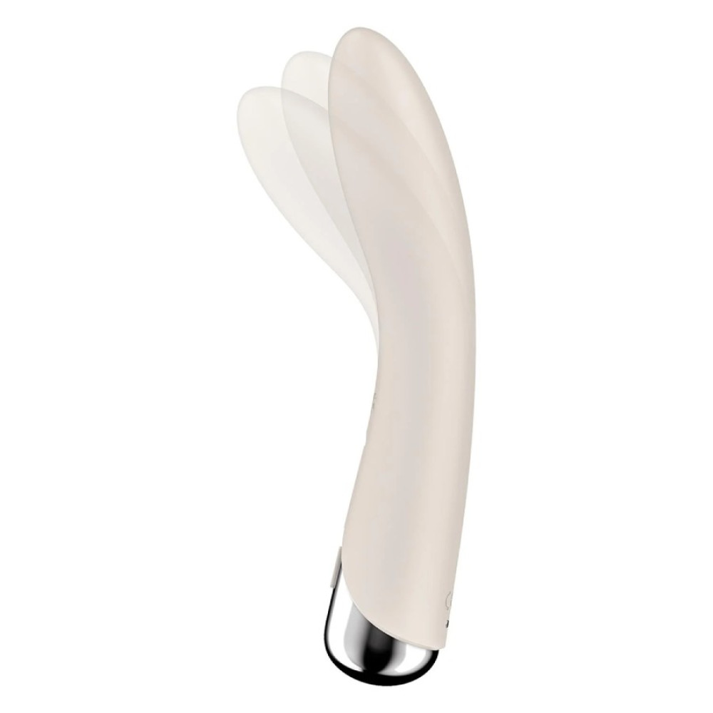 Вибратор для точки G Satisfyer Spinning Vibe 1 с ротацией, бежевый, 17.5 х 3.5 см фото №5 — секс игрушки: Украина, NO TABOO