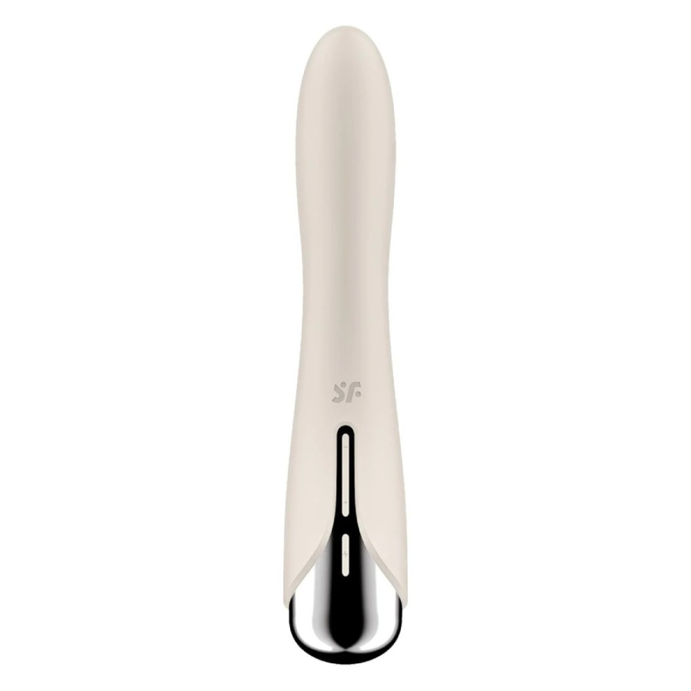 Вибратор для точки G Satisfyer Spinning Vibe 1 с ротацией, бежевый, 17.5 х 3.5 см фото №6 — секс игрушки: Украина, NO TABOO