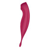Вибратор с волновой стимуляцией Satisfyer Twirling Pro с приложением, красный, 20.5 х 3.7 см фото №5 — секс игрушки: Украина, NO TABOO