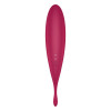 Вибратор с волновой стимуляцией Satisfyer Twirling Pro с приложением, красный, 20.5 х 3.7 см фото №6 — секс игрушки: Украина, NO TABOO