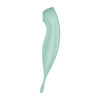 Вибратор с волновой стимуляцией Satisfyer Twirling Pro с приложением, мятный, 20.5 х 3.7 см фото №3 — секс игрушки: Украина, NO TABOO