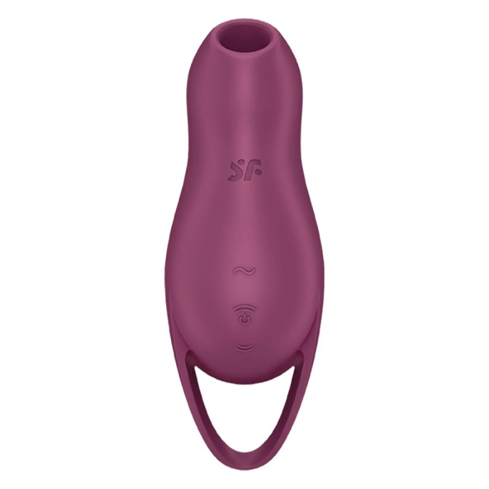 Вакуумный стимулятор клитора Satisfyer Pocket Pro 1 с вибрацией, бордовый, 14 х 3.6 см фото №4 — секс игрушки: Украина, NO TABOO