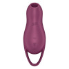 Вакуумный стимулятор клитора Satisfyer Pocket Pro 1 с вибрацией, бордовый, 14 х 3.6 см фото №4 — секс игрушки: Украина, NO TABOO