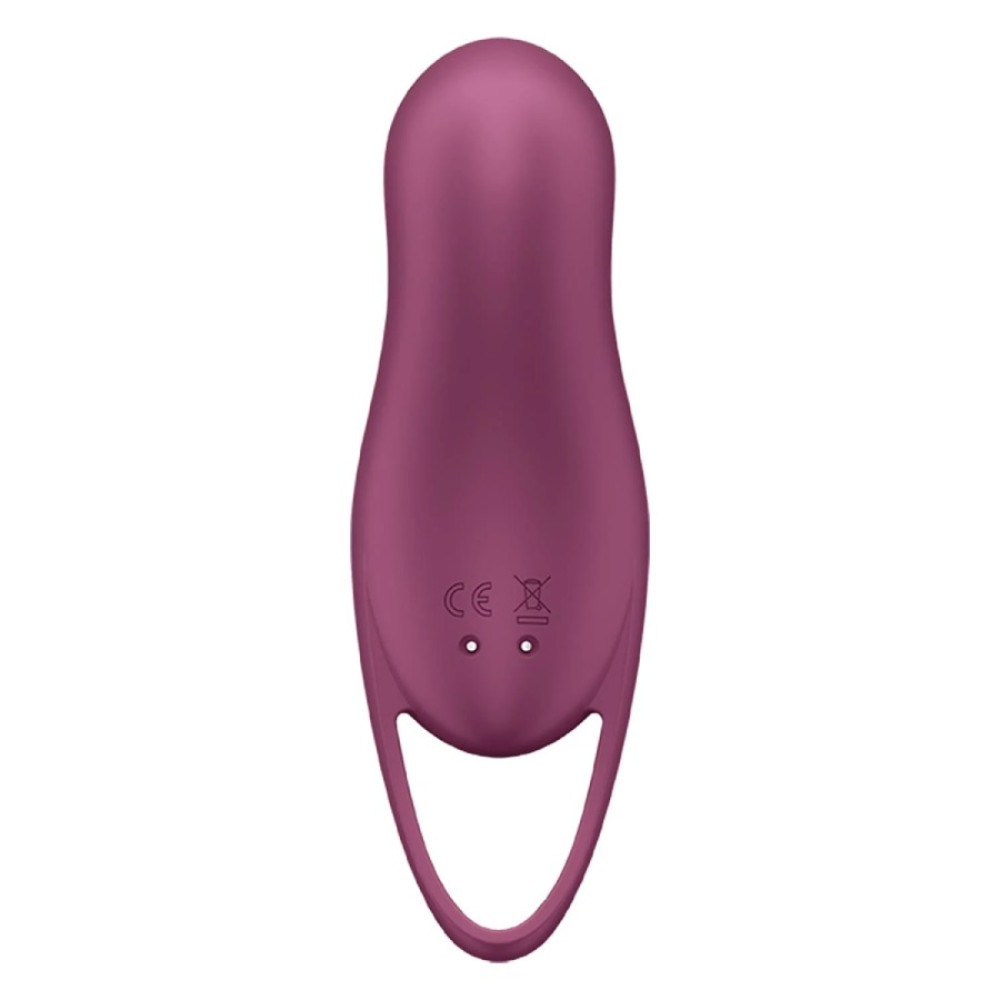 Вакуумный стимулятор клитора Satisfyer Pocket Pro 1 с вибрацией, бордовый, 14 х 3.6 см фото №5 — секс игрушки: Украина, NO TABOO
