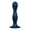 Фаллоимитатор Satisfyer Double Ball-R на присоске, синий, 17.9 х 3.8 см фото №3 — секс игрушки: Украина, NO TABOO