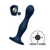 Фаллоимитатор Satisfyer Double Ball-R на присоске, синий, 17.9 х 3.8 см фото №1 — секс игрушки: Украина, NO TABOO