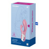 Вібратор-кролик Satisfyer Air Pump Bunny 2 рожевий, 20 х 4 см фото №2 — секс іграшки: Україна, NO TABOO