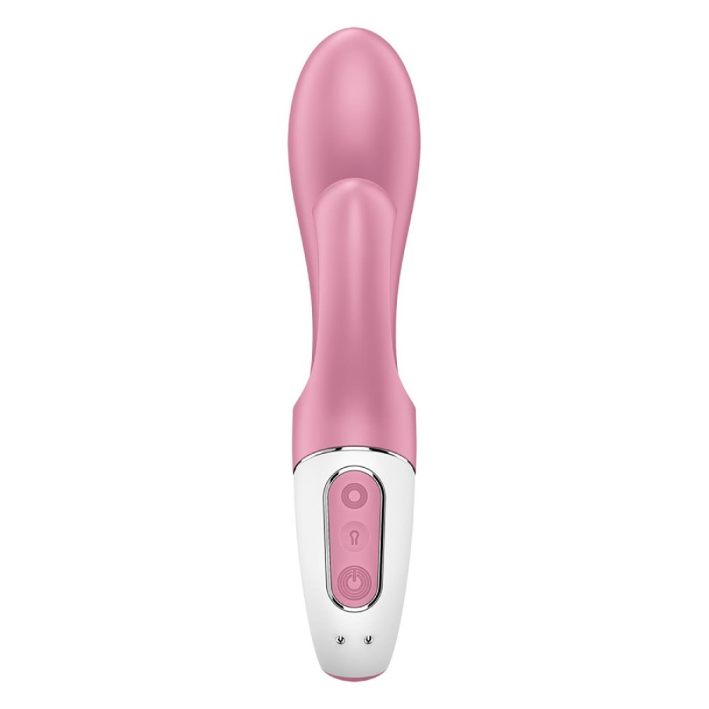 Вібратор-кролик Satisfyer Air Pump Bunny 2 рожевий, 20 х 4 см фото №4 — секс іграшки: Україна, NO TABOO