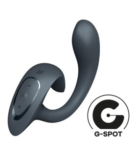 Вибратор Satisfyer G for Goddess 1 для точки G и клитора, серый, 18.5 х 4 см - No Taboo