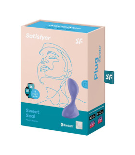 Анальный вибратор Satisfyer Sweet Seal с приложением, фиолетовый, 7 х 3.5 см - No Taboo