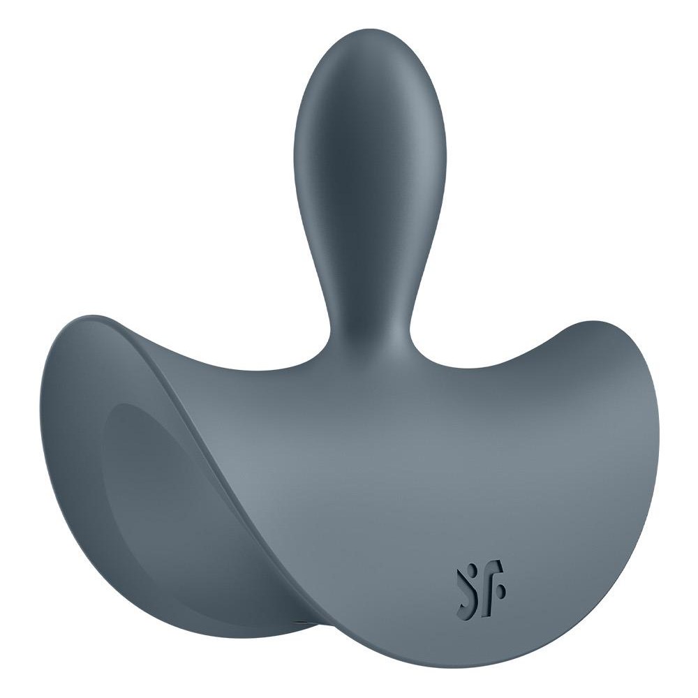 Анальный вибратор Satisfyer Booty Absolute Beginners 2 с широкой основой, серый, 7.8 х 7 см фото №3 — секс игрушки: Украина, NO TABOO