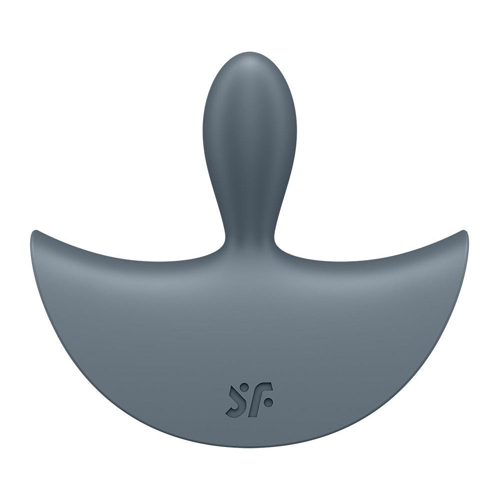 Анальный вибратор Satisfyer Booty Absolute Beginners 2 с широкой основой, серый, 7.8 х 7 см фото №4 — секс игрушки: Украина, NO TABOO