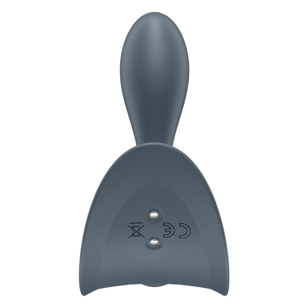 Анальный вибратор Satisfyer Booty Absolute Beginners 2 с широкой основой, серый, 7.8 х 7 см фото №5 — секс игрушки: Украина, NO TABOO
