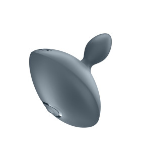 Анальный вибратор Satisfyer Booty Absolute Beginners 4 с широкой основой, серый, 7.8 х 8.3 см - No Taboo