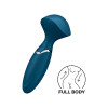 Вибромассажер Satisfyer Mini Wand-er компактный, голубой, 5.8 х 6.3 см фото №3 — секс игрушки: Украина, NO TABOO