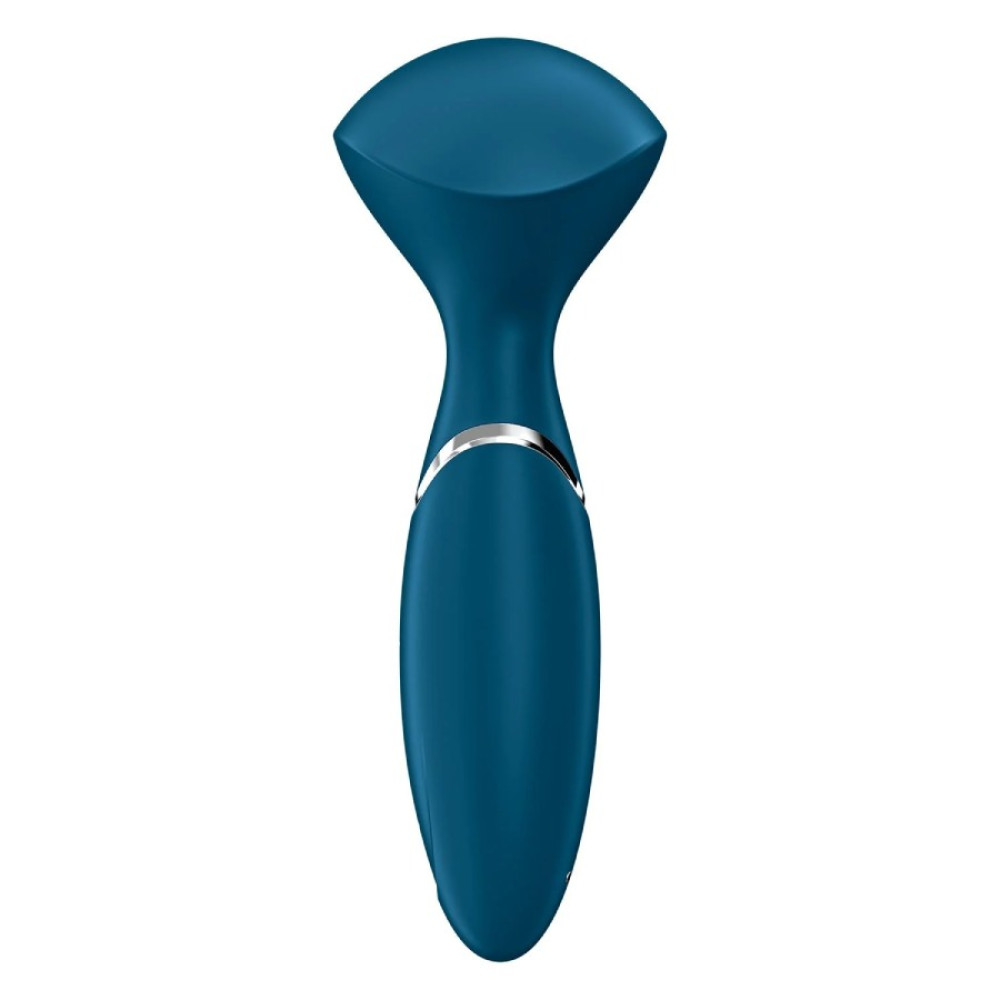 Вибромассажер Satisfyer Mini Wand-er компактный, голубой, 5.8 х 6.3 см фото №4 — секс игрушки: Украина, NO TABOO