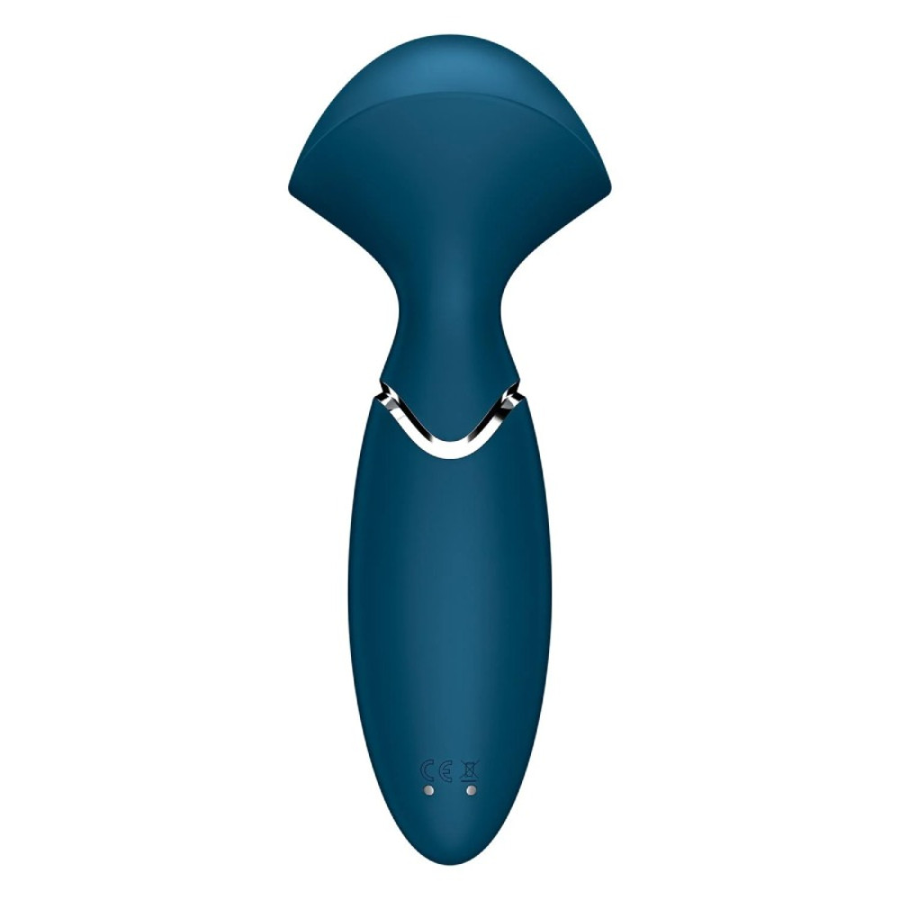Вибромассажер Satisfyer Mini Wand-er компактный, голубой, 5.8 х 6.3 см фото №5 — секс игрушки: Украина, NO TABOO