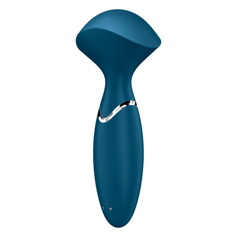 Вибромассажер Satisfyer Mini Wand-er компактный, голубой, 5.8 х 6.3 см фото №6 — секс игрушки: Украина, NO TABOO
