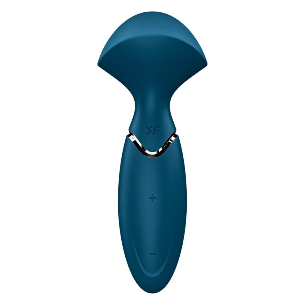 Вибромассажер Satisfyer Mini Wand-er компактный, голубой, 5.8 х 6.3 см фото №7 — секс игрушки: Украина, NO TABOO