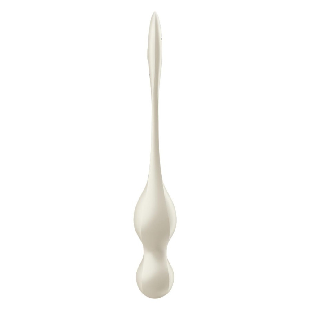 Вагинальные виброшарики Satisfyer Love Birds 1 с приложением, белые, 22 х 3.2 см фото №5 — секс игрушки: Украина, NO TABOO