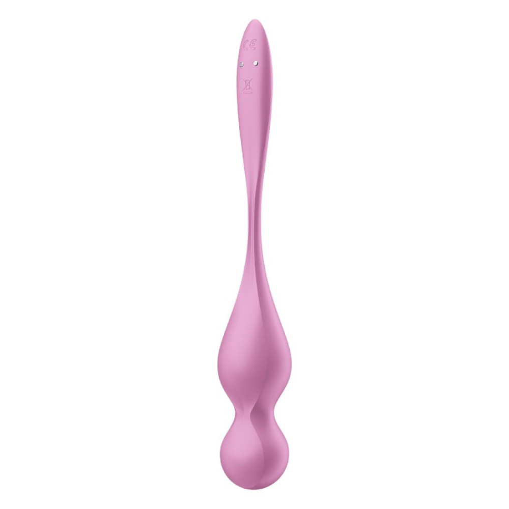 Вагинальные виброшарики Satisfyer Love Birds 1 с приложением, розовые, 22 х 3.2 см фото №4 — секс игрушки: Украина, NO TABOO