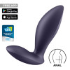 Анальный вибратор Satisfyer Power Plug с приложением, фиолетовый, 11.3 х 5 см фото №1 — секс игрушки: Украина, NO TABOO