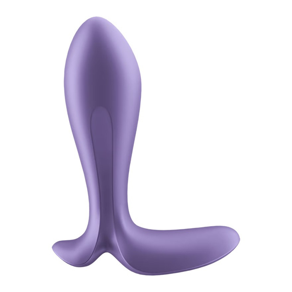 Анальный вибратор Satisfyer Intensity Plug с приложением, фиолетовый, 11.3 х 5 см фото №3 — секс игрушки: Украина, NO TABOO