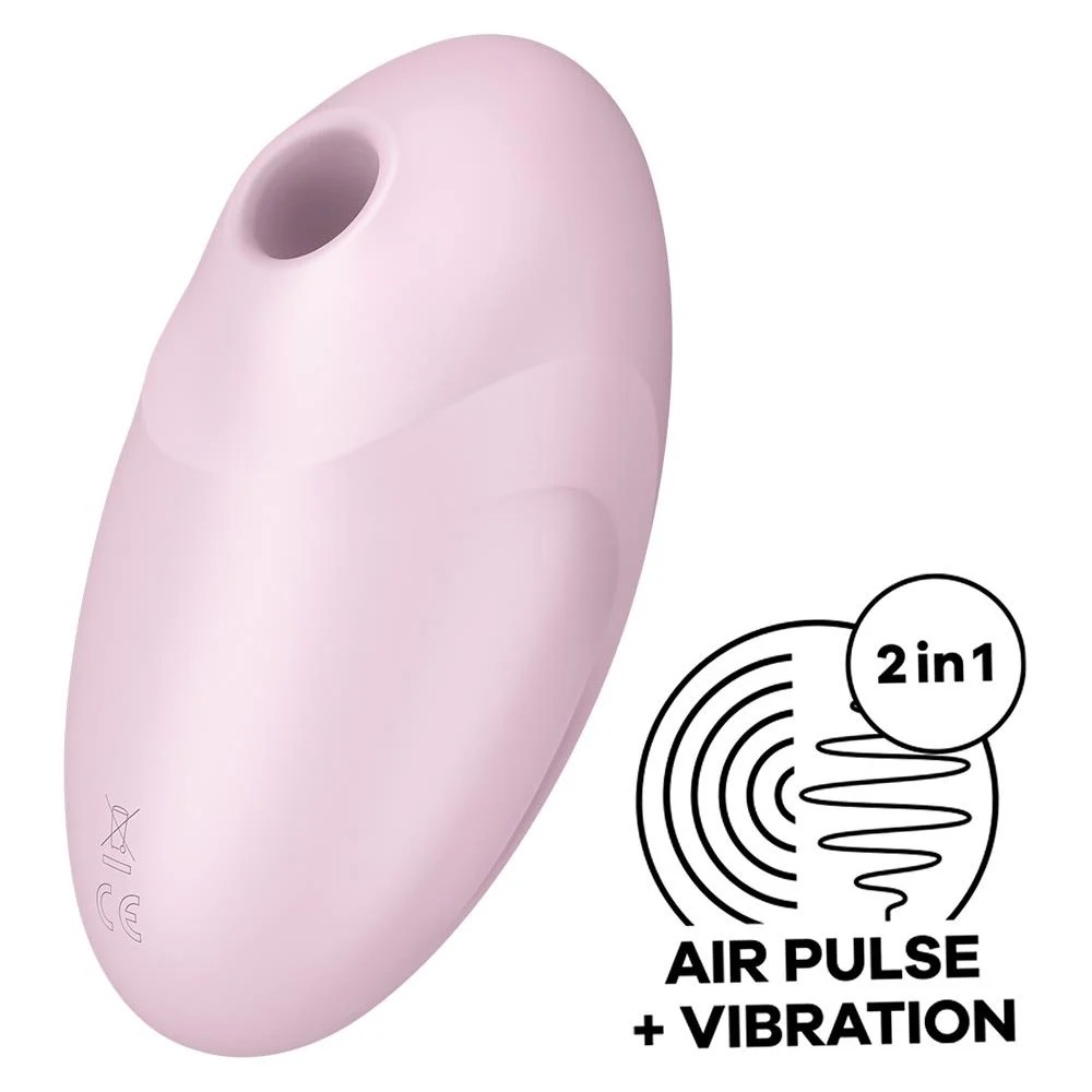 Вакуумный стимулятор клитора Satisfyer Vulva Lover 3 с вибрацией, розовый, 11 х 6 см фото №3 — секс игрушки: Украина, NO TABOO