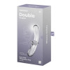 Двусторонний фаллоимитатор Satisfyer Double Crystal стеклянный, прозрачный, 20 х 5.5 см фото №2 — секс игрушки: Украина, NO TABOO