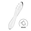 Стеклянный фаллоимитатор Satisfyer Dazzling Crystal 1 термореактивный, прозрачный, 18.2 х 3.6 см фото №1 — секс игрушки: Украина, NO TABOO